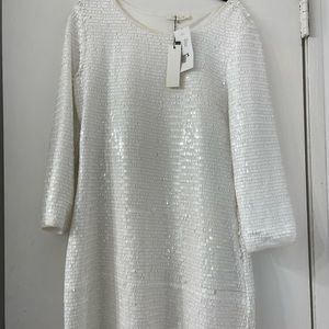 Sequin White dress